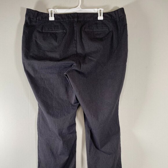 St. John's Bay Straight Leg Khaki Pants Women's 24W High Rise Gray Casual - Picture 2 of 13